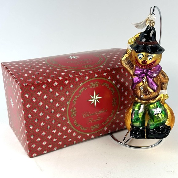 Christopher Radko Other - Christopher Radko Sleepy Hollow Head 97-226-0 Scarecrow Pumpkin Ornament